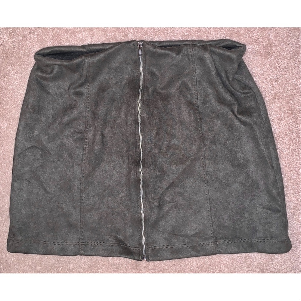 SOLD | Lux Faux Suede Mini Skirt | Never Worn
